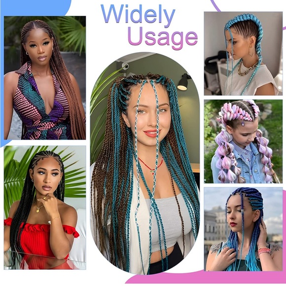 3 Packs 41 Inch Jumbo Braiding Hair Extensions Synthetic (Light Gold) 165g pack - Picture 3 of 6